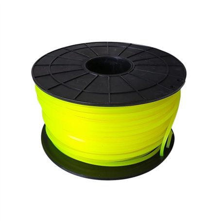 FAST WORLD SHOPPING Bobine 100 m fil carré pour tête débroussailleuse et tondeuse en nylon haute densité
