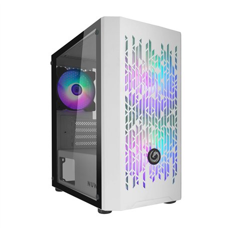 Nuwo Blitz R25 Blanc Boîtier Micro-ATX pour PC Desktop Office Gaming Mini Tour 0