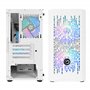 Nuwo Blitz R25 Blanc Boîtier Micro-ATX pour PC Desktop Office Gaming Mini Tour 0,50 mm SPCC avec 3 Ventilateurs Éclairage Arc-en