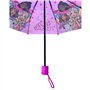 CARTOON Parapluie pliable pour Barbie fan parapluie pour filles 8 rayons ouverture manuelle coupe-vent, fuchsia