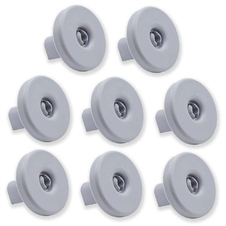 Lot de 8 roulettes pour panier inférieur pour lave-vaisselle Compatible avec Zanussi