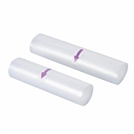 GALILEO Rouleaux de Scellage sous Vide en Plastique PA/PE Transparent Lot de 2 : Petit (500 x 22 x H. 1 cm) et Grand (500 x 28 x