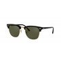 RAY-BAN RB3016 CLUBMASTER EBONY-ARISTA/CRYSTAL GREEN (W0365) - 55mm