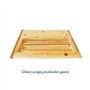 Mottinox Plateau en bois rectangulaire de service, porte-jambon, plateau pour apéritif et porte-jambon