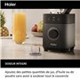Haier I-Master Serie 5 Blender avec Broyeur à Glace, Smoothie, 5 Vitesses Variables, Fonction Pulse, Auto-Nettoyage, Bol en Verr