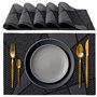 IPEA Sets de Table élégants 45 x 30 cm pour Dîner