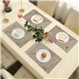 IPEA Sets de Table élégants 45 x 30 cm pour Dîner, Déjeuner, Petit Déjeuner - 6 unités - Set de Table Lavable, Résistant au Chal