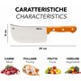 IPEA Couperet de Cuisine - Couteau de Chef Professionnel - 29 cm - Lame en Acier Tranchante pour Couper la Viande et les Aliment