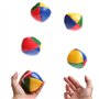 Kungfu Mall 5pcs débutants balles de Jonglerie Douces et faciles balles de Jonglerie pour Enfants et Adultes avec Sac de Rangeme