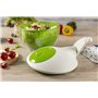 Ibili 783620 Essoreuse à Salade Essentiel 20 cm, Blanc/Vert
