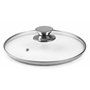 Ibili - 971632 - Couvercle en Verre Poignée en Acier Inoxydable 32 cm