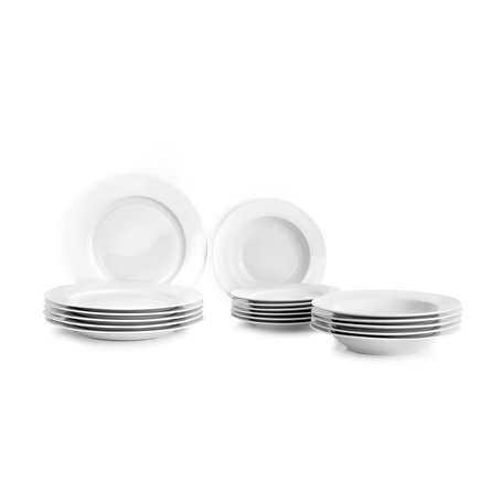 IBILI - Service de table 18 pièces Castille blanche