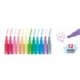 Alpino Collection de 12 surligneurs pastel Color Experience | Pointe biseautée de 1 à 4 mm | Encre à base d'eau