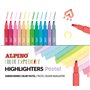 Alpino Collection de 12 surligneurs pastel Color Experience | Pointe biseautée de 1 à 4 mm | Encre à base d'eau