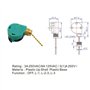 Lot de 2 interrupteurs de ventilateur de plafond de remplacement ZE-268S6 3 vitesses 4 fils