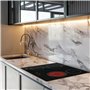 CATA - TN 604 - Plaque vitrocéramique - Couleur noire - 4 zones de cuisson Haute Lumière - 9 niveaux de puissance réglables - Co