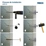 INDEX A PERFECT FIXING AISC10140 [AIS-C] Lot de 200 chevilles avec clou en polyamide pour fixation de panneaux isolants et réhab