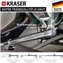 KRASER KR837 Canne Antivol Voiture Volant Pedale Haute Sécurité, Crochet Télescopique Plus Extensible, Bloque Volant Efficace et