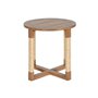 Home ESPRIT Table d'appoint Naturelle en Bois MDF 48 x 48 x 50