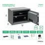 ARREGUI Print 140540 Coffre-fort en acier avec ouverture électronique par empreinte digitale ou code |Coffre-fort avec lecteur b