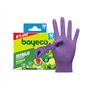 Bayeco - Gants nitrile à usage unique - Couleur violet - Ambidextres - Sans poussière ni latex - Doigts texturés pour une meille