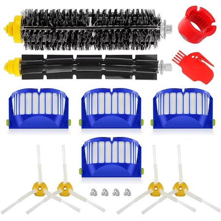 Accessoires Compatibles pour iRobot Roomba Séries 600 610 614 620 625 630 635 640 645 650 655 660 665 670 671 680 690 691 Aspira