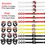 88 PCs Pirates bagues Trousseau Porte-Clés Pirate Bracelets Pirate Eye Patch Moustache Tatouages Cadeau D'anniversaire Sacs Pina
