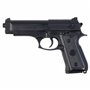 Saigo Defense Pistolet à Billes Airsoft S92 SG00056-Modèle à Ressort-rechargement Manuel/Coup par Coup-Couleur : Noir-matière:Pl