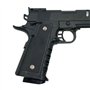 Saigo Defense Pistolet à Billes Airsoft 1911 SG00060-Modèle à Ressort-rechargement Manuel/Coup par Coup-Couleur : Noir-matière:P