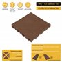 Lot de 6 unités. dallage pour sol extérieur COMBI collection marron