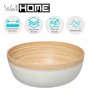 Well Home Saladier en bois de bambou Blanc Ø30 x 12 cm
