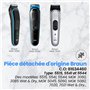 Anakel Home Tête de Rechange pour Rasoir Électrique pour Homme 81634460 Compatible avec Braun Multi Grooming Body Shaver MGK3080