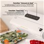 ELMA Machine sous vide domestique V Start, machine sous vide alimentaire | Taille compacte, emballage automatique avec barre d'é