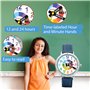 Kiddus Montre Bracelet Éducative pour Enfants, Fille, garçon. Time Teacher Analogique avec Exercices. Facile d’Apprendre à Lire 