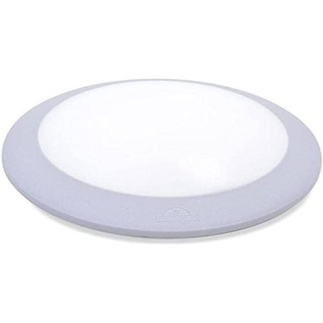 BarcelonaLED Fumagalli Applique extérieure et intérieure Plafonnier IP66 étanche au plafond ou au mur rond Ø275 mm Gris résine a