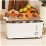 Cecotec Grille-pain Toast&Taste Extra W, 1000 W de puissance, Double fente XL pour pains épais, Système d'auto-centrage, 7 Posit