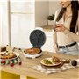 Cecotec Gaufriers Fun Gofrestone Round. Gaufrier avec finitions en acier inoxydable et 1000 W de puissance, idéal pour cuire un 