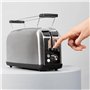 Cecotec Grille-pain vertical Toastin' time 850 Inox Long, 850 W de puissance, Double fente longue et large de 3,8 cm, Varillas S