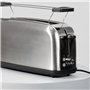 Cecotec Grille-pain vertical Toastin' time 850 Inox Long, 850 W de puissance, Double fente longue et large de 3,8 cm, Varillas S