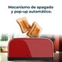 Cecotec Grille-pain vertical Toastin' time 1500 Red Lite, 1500 W de puissance, Capacité pour 4 tartines, Double fente longue et 