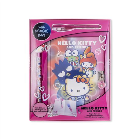 Kids Licensing Hello Kitty Journal intime avec stylo lumineux et décoration pour filles