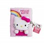 Hello Kitty Girls Journal intime 3D avec cadenas A5 ligné en peluche pour l'école