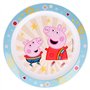 ALMACENESADAN, 2630 - Vaisselle réutilisable Peppa Pig, composée d'un verre, d'une assiette et d'un bol, sans BPA