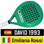 Nom des raquettes de padel. 9 Stickers avec drapeau et nom personnalisé pour équipement sportif : raquettes, raquettes et access