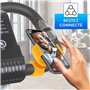 Support Telephone Velo Appartement Home Trainer Tapis de Course Universel Convient aux Smartphones jusqu'a 7,6" Jaune