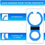 Support Telephone Velo Appartement Home Trainer Tapis de Course Universel Convient aux Smartphones jusqu'a 7,6" Bleu