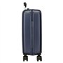 Pepe Jeans Edmon Valise de Cabine Bleue 38 x 55 x 20 cm Rigide ABS Fermeture à Combinaison latérale 34 L 2,74 kg 4 Roues Bagage 