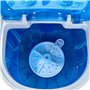 briebe Mini Machine à Laver Portable avec Essorage, Camping, Capacité 3kg de Linge, Idéal pour Voyages, Caravanes et Camping-car