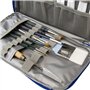 Hartem - Sac de rangement pour peintures acryliques | Capacité de 54 bouteilles de 60 ml | Intérieur en aluminium, poche pour tu