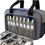 Hartem - Sac de rangement pour peintures acryliques | Capacité de 54 bouteilles de 60 ml | Intérieur en aluminium, poche pour tu
